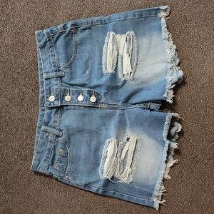 Denim shorts size 6 large